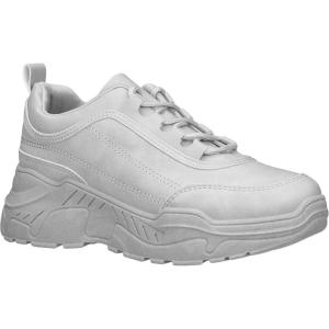 ILLUDE Women’s Platform Chunky Fashion Sneakers Walking Lace-Up Comfortable Dad Sneakers Workout Sport Work Casual Tennis Shoes(Grey Nubuck)